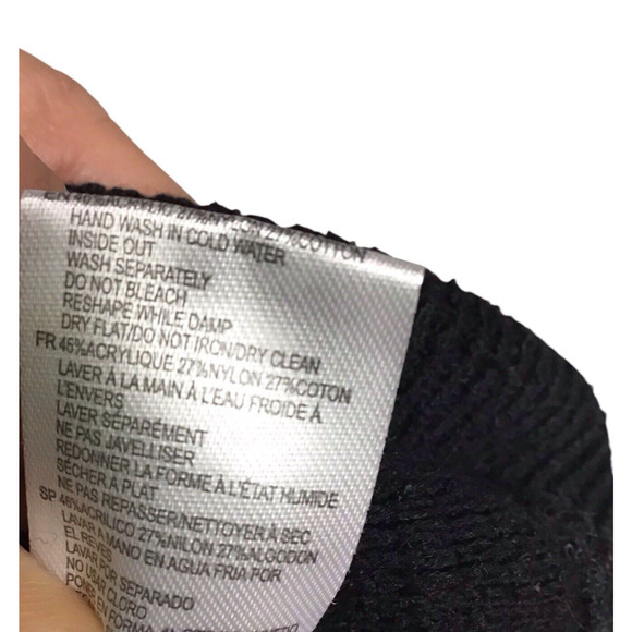 RDI Women’s Medium Black Ribbed Mock Neck Oversized Tunic Sweater NWOT - Picture 7 of 11